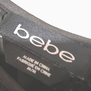 Bebe Black Sheer Blouse